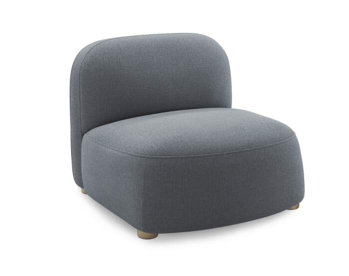kreslo-Gem Lounge Chair, Brusvik 94 grey blue
