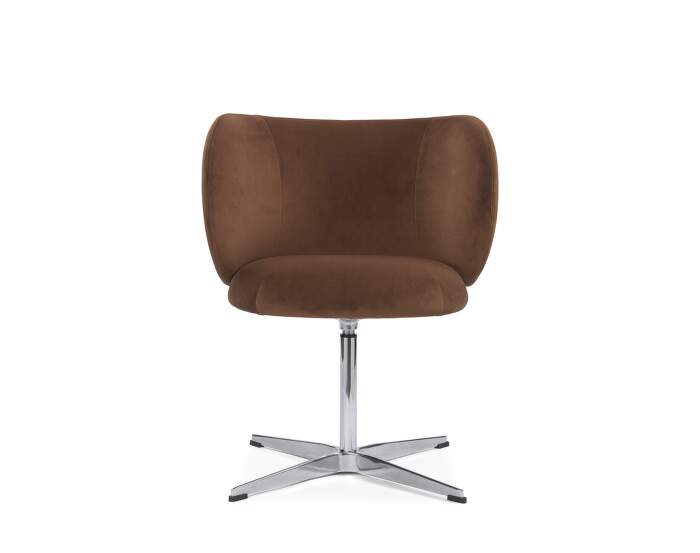 zidle-Rico Dining Chair Swivel Rich Velvet, soft brown