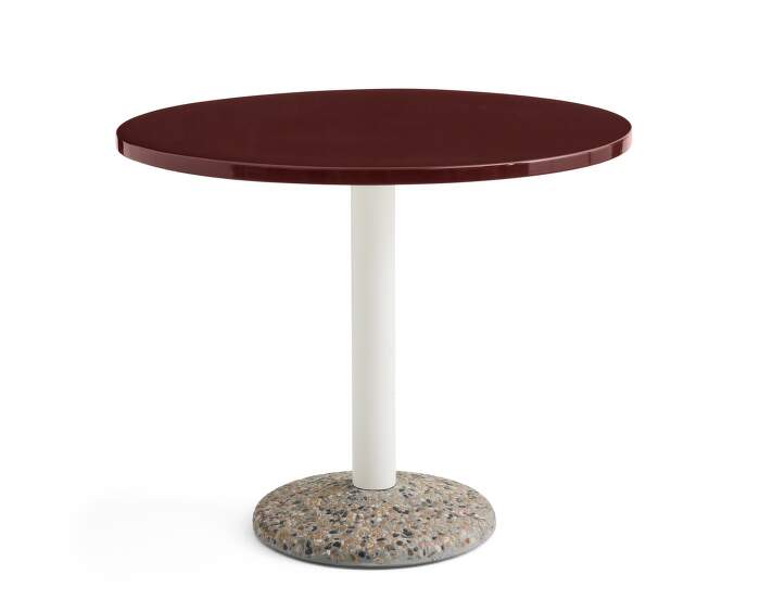 stul-Ceramic Table Ø90, bordeaux