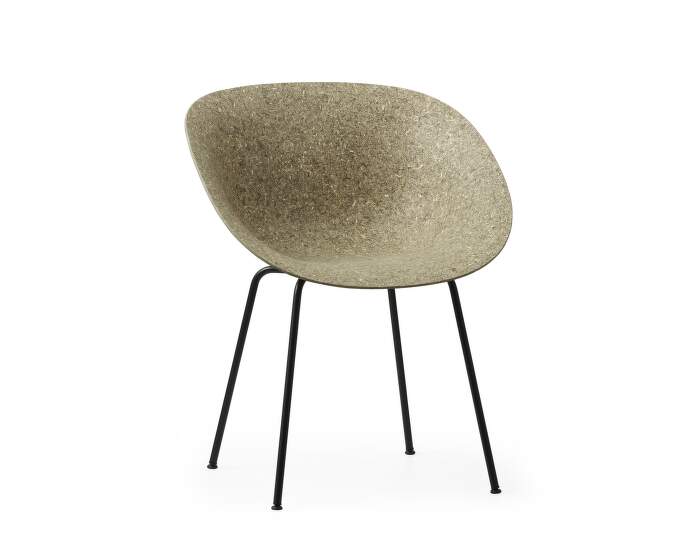 zidle-Mat Armchair Steel, seaweed/black