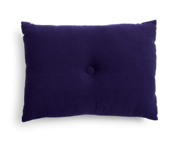 Polštář Dot Linen, dark blue