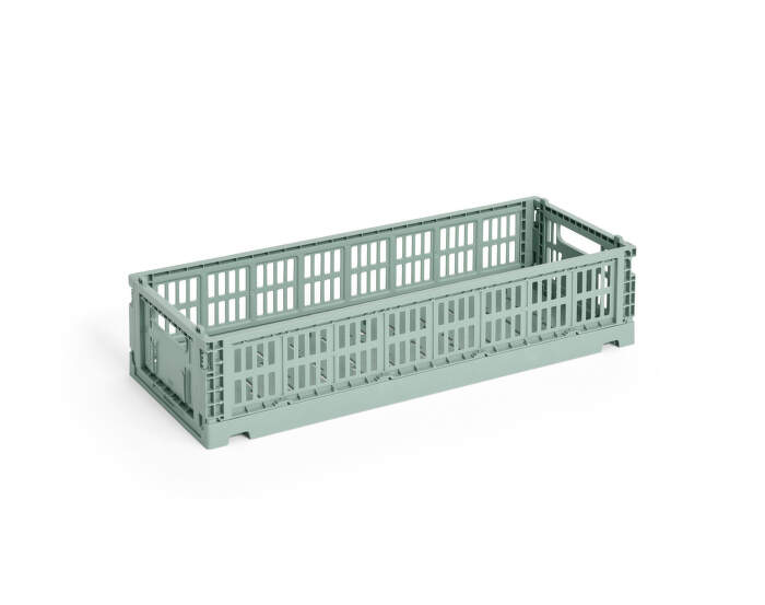 Úložný box Colour Crate Oblong Mini, sage green
