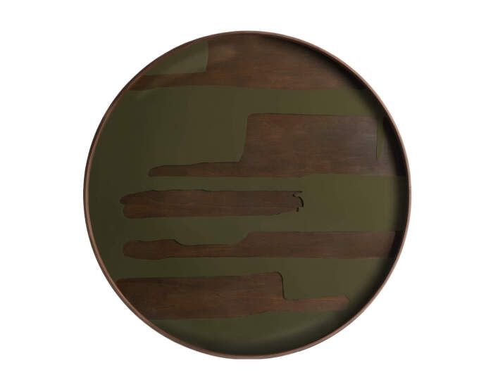 Tác Second Nature Tray Round XL, moss