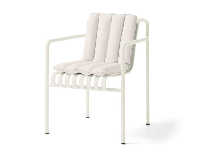 Prošívaný podsedák Palissade Dining Armchair Soft Quilted Cushion, cream white