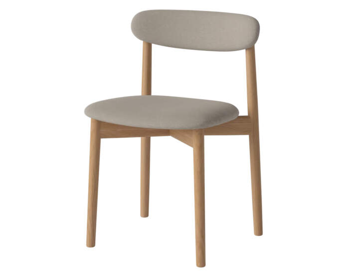 Čalouněná jídelní židle Merge Oiled Oak, sand