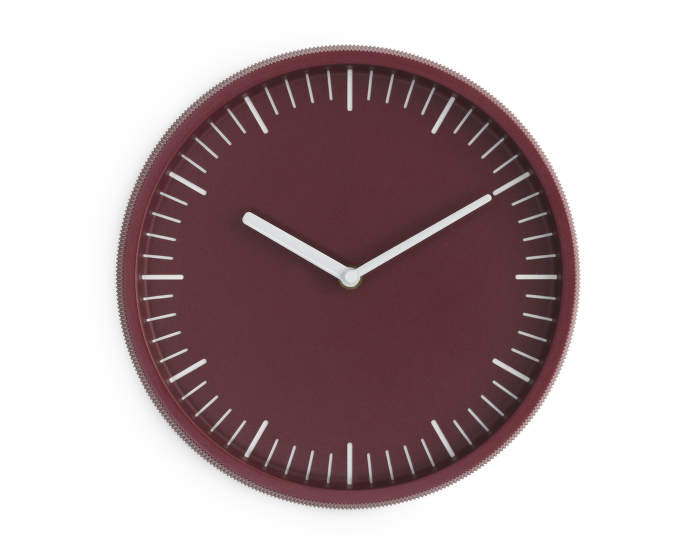 Hodiny Day Wall Clock, dark red