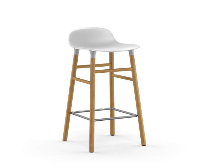 Barová židle Form 65 cm, white/oak