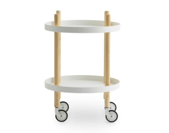 Block Table Round, white