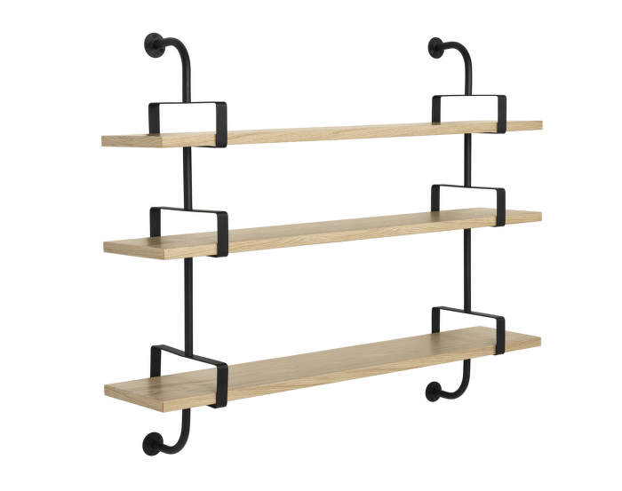 Police Démon 2, 155cm, 3 shelves, oak