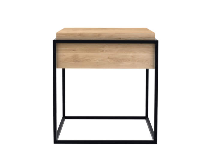 Monolit side table, oak/black