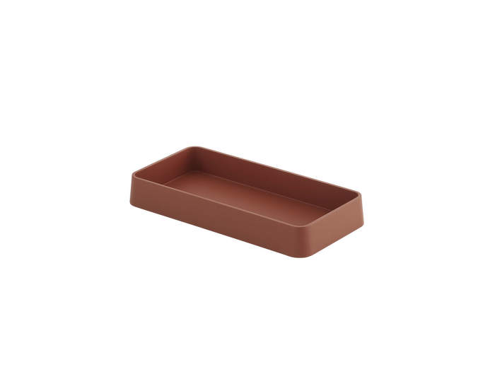 Arrange Desktop Tray, 12 x 25 cm, copper brown