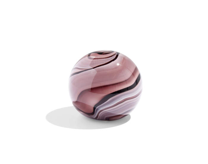 Glass Paperweight, purple