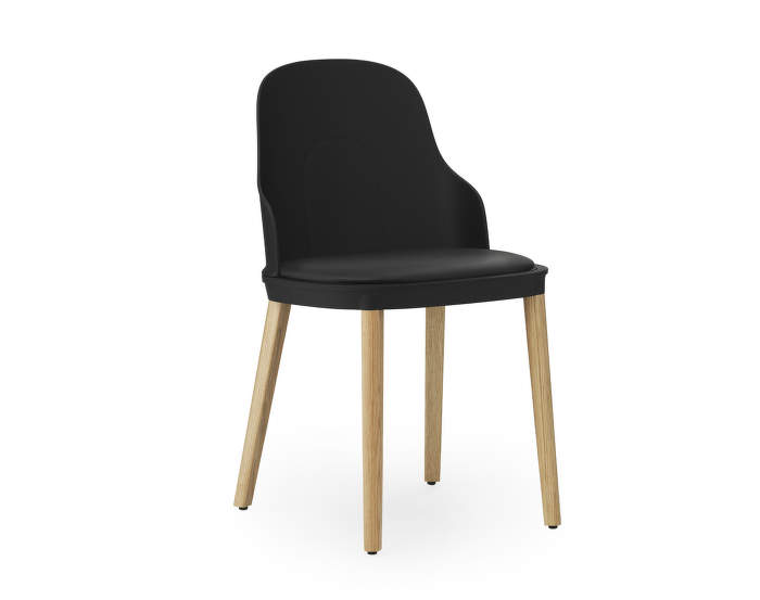 Allez Chair Oak/Leather, black