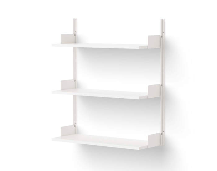 Policová sestava Wall Shelf 900, white/white