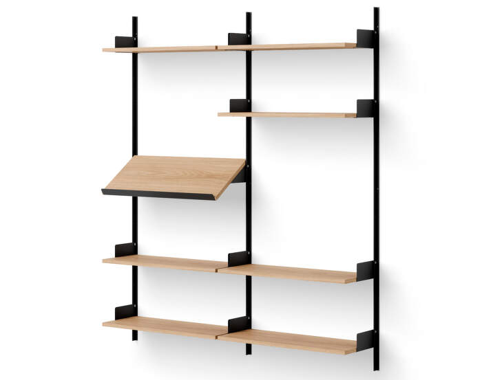 Policová sestava Living Shelf, oak/black