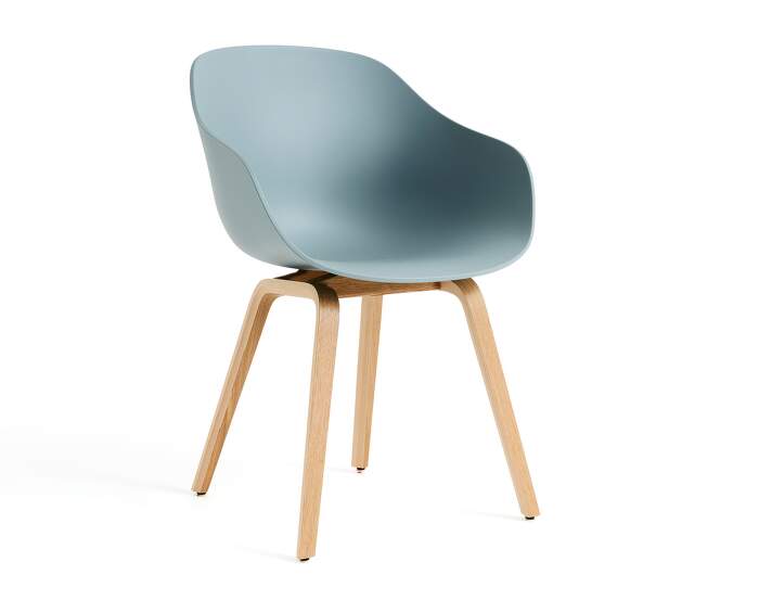 zidle-AAC 222 Chair Oak, dusty blue