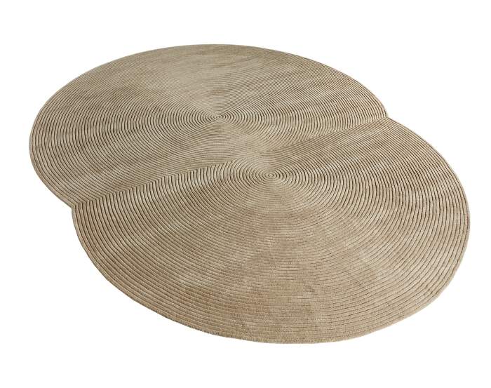 koberec-Zen Rug Rounded 257x330, dark beige