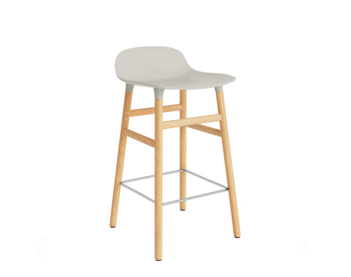 Barová židle Form 65 cm, light grey/oak