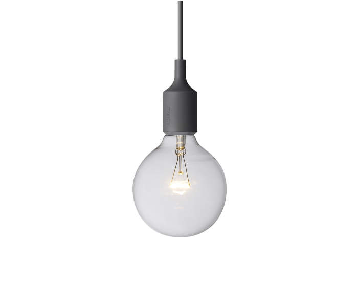 Lampa E27 od Muuto, tmavě šedá