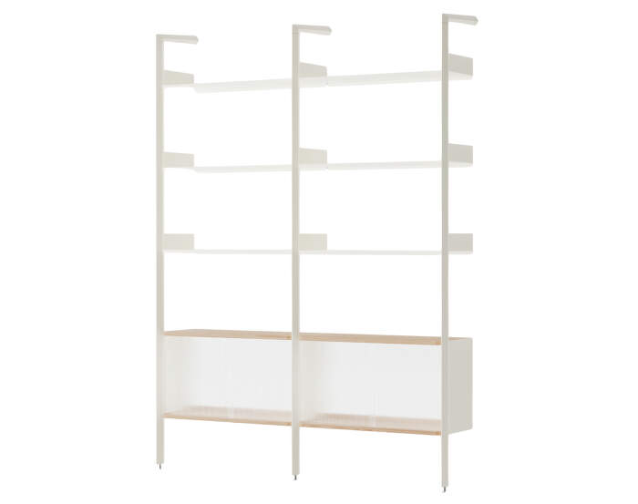 Policová sestava Rombe Konfigurace E, alabaster