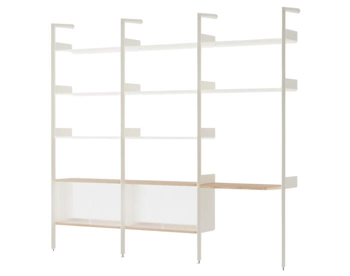 Policová sestava Rombe Konfigurace J, alabaster