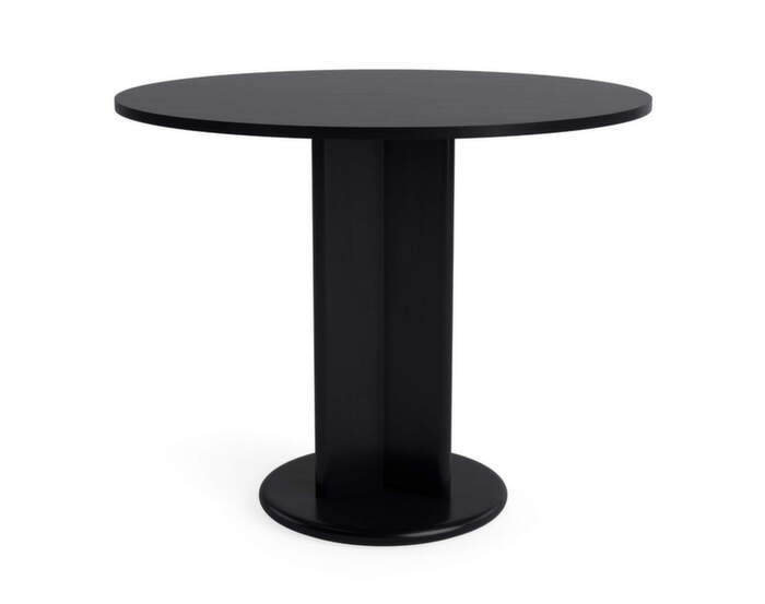 Jídelní stůl Chisel 29 Round Ø90, black lacquered oak