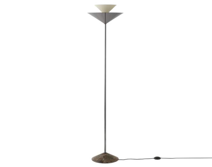 Stojací lampa Gio LN28, dark chome / emperador