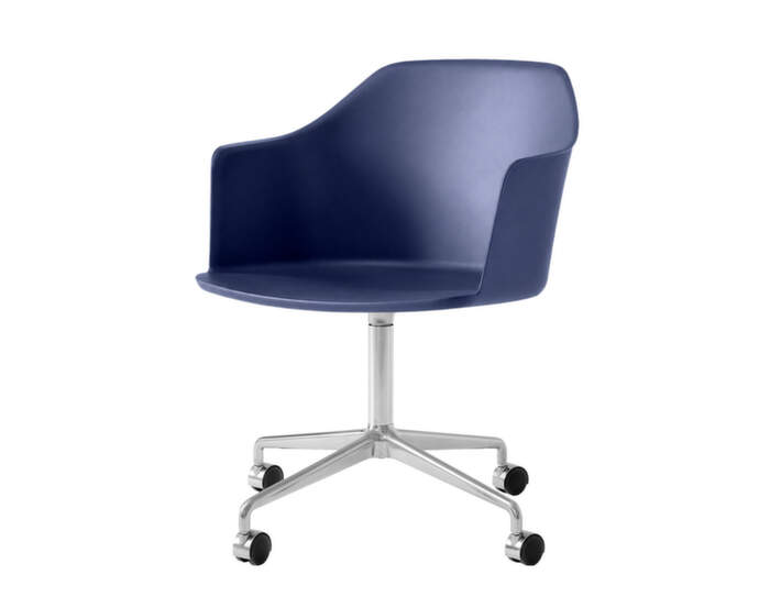 Kancelářská židle Rely HW48 s područkami, polished aluminium midnight
