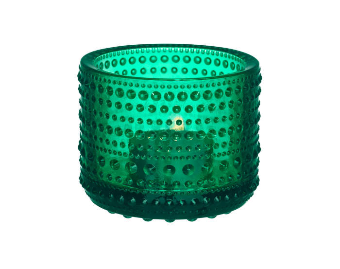 Svícen na čajovou svíčku Kastehelmi, emerald