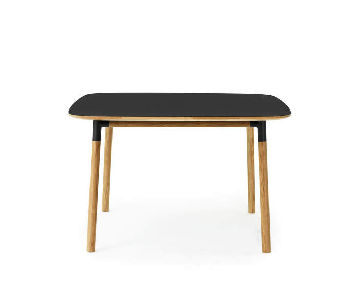 Stůl Form 120x120 cm, černá/dub
