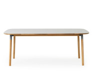 Stůl Form 95x200 cm, šedá/dub