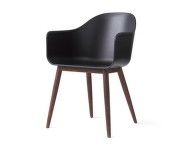 Židle Harbour Chair Wood, black / dark oak
