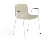 Židle AAC 18 White Powder Coated Steel, pastel green