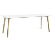 Stůl CPH Deux 210 L200, pearl white/beech