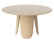 Jídelní stůl Peyote, white pigmented lacquered oak