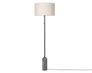 Stojací lampa Gravity, grey marble/canvas shade