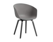 Židle AAC 22 Black Laquered Oak Veneer, grey
