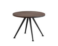 Konferenční stolek Pyramid Coffee Table 51, Ø60 x 44 cm, black powder coated steel / smoked solid oak