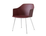 Židle Rely HW33 s područkami, chrome/red brown