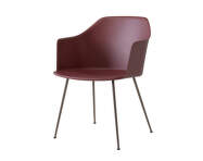 Židle Rely HW33 s područkami, bronzed/red brown