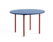 Jídelní stůl Two-Colour Ø120, maroon red/blue