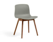 Židle AAC 12 Lacquered Solid Walnut, dusty green