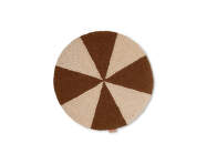 Podsedák Arch Embr. Round Cushion, Dark Brick/Off-white