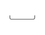 Šatní tyč String 58, dark grey