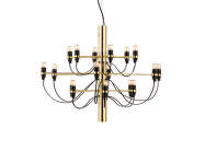 Lustr 2097/18 Clear Bulbs, brass