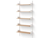 Policová sestava Wall Shelf 1900, oak/white