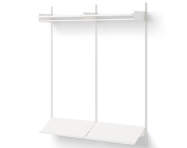 Policová sestava Wardrobe Shelf 2, white/white
