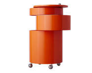 Stolek Barboy, glossy fresh orange