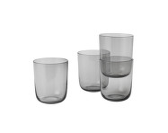 Sklenice Corky Glasses, vysoké grey, set 4 ks