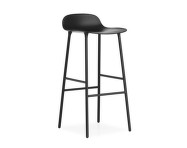 Barová židle Form 75 cm, black/steel